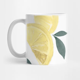 Watercolor lemons vintage Mug